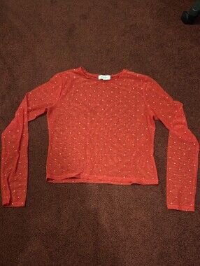 FADED ROSE Sheer long sleeve With Rhinstones